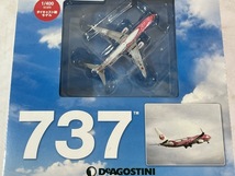 B●2936●売切 未開封品 DeAGOSTINI ディアゴスティーニ JAL 旅客機 COLLECTION No.42 合併号 BOEING 737-800 さくらジンベエ ディアゴス_画像1