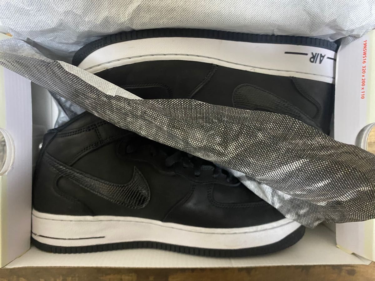 Nike Air force1 black skeleton 付属品完備|PayPayフリマ