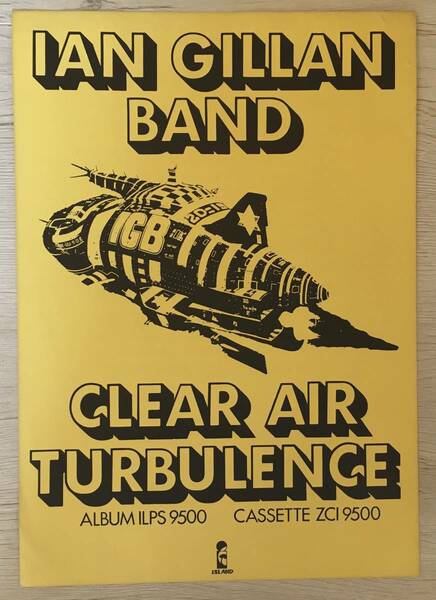 IAN GILLAN BAND CLEAR AIR TURBRENCE UKツアーフライヤー