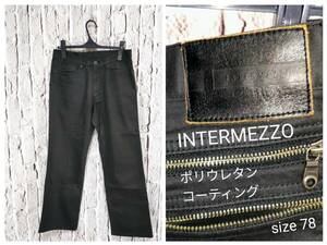 ★送料無料★ INTERMEZZO ボトムス インターメッツォ ポリウレタンコーティングパンツ