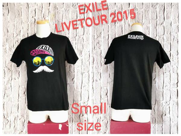 ★送料無料★ EXILE ツアーＴシャツ エグザイル Ｔシャツ WORLD AMAZING LIVE TOUR 2015 Small