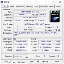 AM3 クワッドコア Phenom II x4 965 Black Edition HDZ965FBK4DGM　2200/21007_画像5