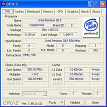 Slot1 Coppermine Pentium III E 550MHz 550/256/100/1.65V SL3N7 0307 2750/31008_画像7