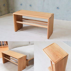 【2Way】リビングテーブル 便利 木製 おしゃれ ローテーブル センターテーブル オーク 無垢材 天然木 北欧