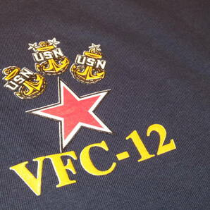 【VFC-12】OMARS 米海軍仮想敵飛行隊 F/A-18 米海軍オシアナ基地アドバーサリー USN TシャツサイズL 紺US NAVY NAS OCEANAの画像2