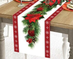 ☆彡新品送料無料☆彡 クリスマス バナー 旗 テーブルクロス タペストリー テーブル飾り 装飾 デコレーション