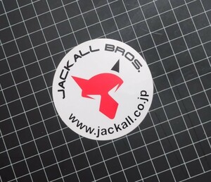 JACKALL BROS　STICKER　ジャッカル　ブロス ステッカー　シール/約70ミリ　滋賀県大津市　琵琶湖　胡狼