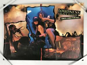 LOUDNESS ラウドネス BLACK WIDOW 非売品 ポスター B2版 縦72cm×横51cｍ 当時物 