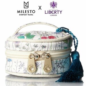 送料無料　milesto　ミレスト　MILESTO×LIBERTY　リバティプリント アクセサリーケース MLS428-IRWH イルマホワイト