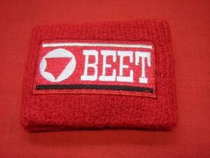 即決★BEET JAPAN製 リストバンド 赤 新品 ビート ジャパン レッド