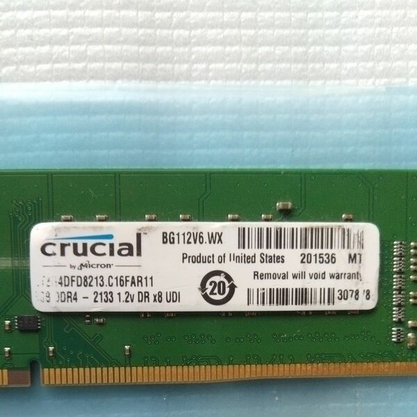 Crucial,DDR4-2133MHz 16か8GB