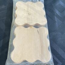 トールペイント用　材料　コースター　6枚セット　工作　素材　木製　白木_画像3