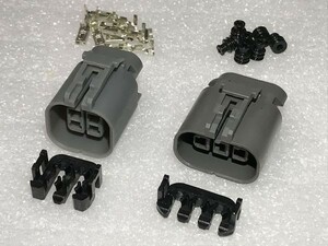 【O2/58-3PFS/4PFS】O2センサー 3ピン 4ピン カプラー コネクター セット 車両側 メス 検) スカイライン GT-R RB26 BNR32 BCNR33 BNR34