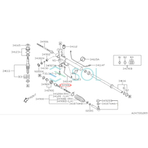 スバル エクシーガ(YA4A YA4 YA5 YA5A Y10) フォレスター(S12 SH5B SH9) ステアリングラックエンド ナット付 左右セット 34160XA010_画像2