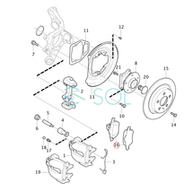 ボルボ XC90I 2.5 3.2 T6 V8 AWD リア ブレーキパッド ディスクパッド 左右セット 30793093 274528 274330 出荷締切18時_画像3