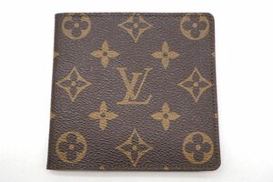 ルイ ヴィトン モノグラム 二つ折り 財布 小銭入れなし メンズ Unisiex PVCレザー 茶 ブラウン 良品 Louis Vuitton 5872k