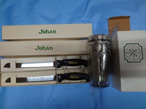 088☆Johan のパン切り包丁 33㎝2本タンブラーセット