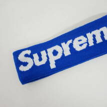 【1円】良好 国内正規 Supreme×NEW ERA ニューエラ 14AW 14FW Fleece Lined Headband ヘッドバンド ヘアバンド Royal ロイヤル 青 Free_画像2