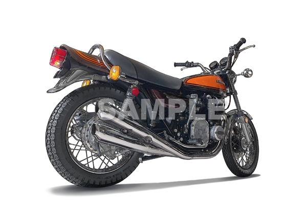 即決送料無料　カワサキZ1 バイクグラフィック 額付きインテリア雑貨　Z2 Z900Z750　名車イラスト KAWASAKI