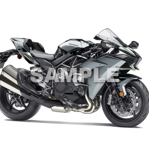 即決送料無料 カワサキ ニンジャH2 バイクグラフィック 額付きインテリア雑貨 Ninja H2R