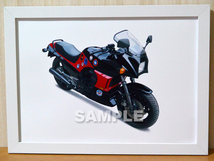 即決送料無料　GPZ900Rニンジャ　バイクグラフィック 額付きインテリア雑貨　 KAWASAKI Ninja トップガン トムクルーズ_画像2