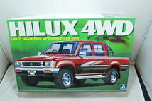 ■　希少！未開封　アオシマ　1/24　トヨタ　ハイラックス　LN107　ピックアップ トラック　ダブルキャブ　4WD　2種ホイール付　■_画像1