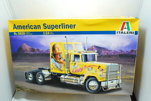 ^ rare! unopened ITALERI (ita rely ) 1/24 american super liner engine attaching tralier head No.3820 ^