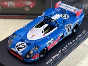 スパーク spark 1/43 Matra Simca MS 670 B n°12 3rd Le Mans 1973 [S3550]