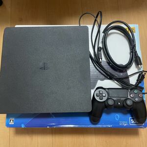【1円〜】【USED】PlayStation4 PS4本体 ジェットブラック CUH-2200A 500GB コントローラー付
