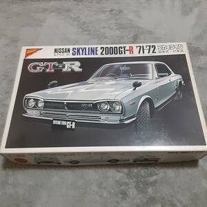 絶版 [ニチモ] 1/20 '71 KPGC10 ハコスカ スカイライン GT-R HT 未開封 エンジン再現 ボンネット,ドア開閉 レーシングデカール入り 当時箱