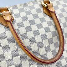 ルイヴィトン LOUIS VUITTON ダミエアズール サレヤ PM N51186 トートバッグ ショルダーバッグ モノグラム ホワイト 白 PVC レザー 総柄_画像4