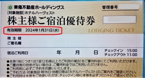 在庫9枚 送料63円2024/1/31迄 東急不動産株主優待券株主様ご宿泊優待券1枚 東急ホテルハーヴェスト(ハーベスト)箱根翡翠有馬六彩⑭