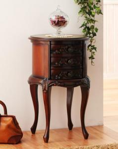 Cómoda antigua clásica de la serie Francoise, cómoda redonda, color marrón, trabajos hechos a mano, muebles, Silla, cajonera, pecho