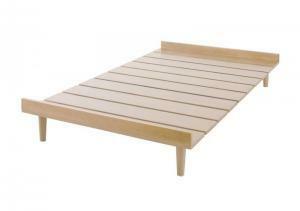  construction installation attaching Northern Europe design bed Noorano-la bed frame only semi-double natural 