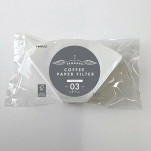 HARIO ハリオ ペガサスコーヒーペーパーフィルター 4～7杯用 ホワイト 100枚×10個セット PEF-03-100W