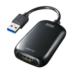 サンワサプライ USB3.2-HDMIディスプレイアダプタ(1080P対応) USB-CVU3HD1N