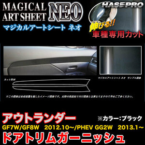 ハセプロ MSN-DTRM1 アウトランダーGF7W/GF8W H24.10～/PHEV GG2W H25.1～ マジカルアートシートNEO ドアトリムガーニッシュ カーボン調