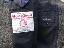 新品同様 Harris Tweed×Collective by MEN'S BIGI ツイード テーラードジャケット 02 メンズビギ ハリスツイード ブレザー ウール_画像1