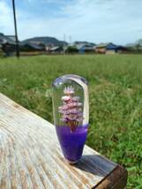 水中花 シフトノブ 希少 紫 デコトラ レトロ_画像3