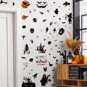  Halloween decoration wall sticker wallpaper seal peeling ... part shop window DIY08