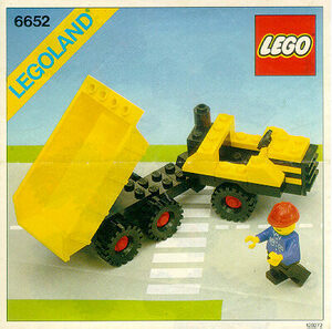 Lego6652小型ダンプカー1983年説明書付