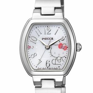 ☆ハローキティ☆CITIZEN 腕時計 wicca×Hello Kitty ソーラーテックコラボレーションモデル KP2-019-11 スワロフスキー サンリオ