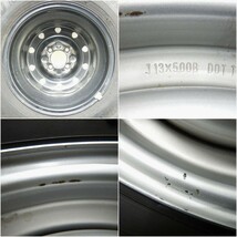 中古 タイヤホイールセット 165/80r13 90/88n ヨコハマ 鉄 社外 4本 プロボックス サクシード ADバン 中古タイヤ 中古ホイール セット_画像4