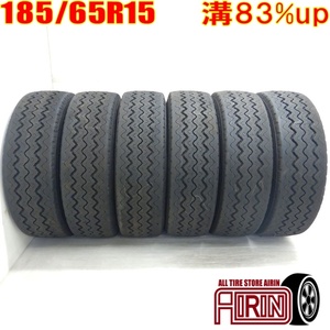 中古タイヤ 185/65R15 101/99L BRIDGESTONE RD-616 STEEL サマータイヤ 6本セット エルフ 中古 15インチ