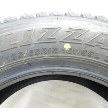 中古タイヤ 185/65R15 101/99L BRIDGESTONE BLIZZAK W979 スタッドレスタイヤ 6本セット エルフ 中古 15インチ_画像5