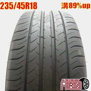 中古タイヤ 235/45r18 タイヤ DUNLOP SP Sport MAXX 050 1本 単品 クラウン マークX ビートル パサート 中古 18インチ