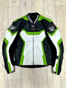  Berik leather jacket 52 size secondhand goods [ for searching ] Kawasaki Ducati Aprilia 