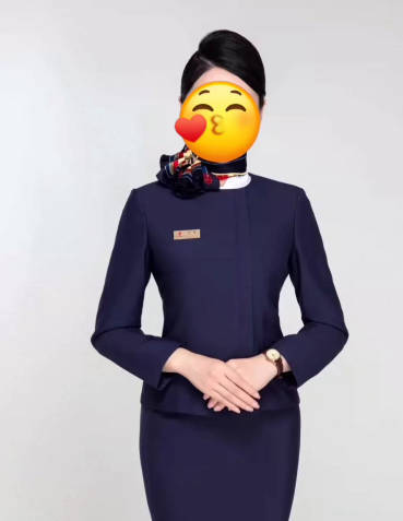 中国国際航空 キャビンアテンダント制服エプロン 170/84サイズ-