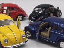 1台売り　赤色　1/32 クラシックビンテージルック ビートル ミニカー フォルクスワーゲン　赤黄青黒 クラシックカー 外車_画像4