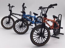 1台売り　オレンジ　1/8 金属製 BMX　バイシクルモトクロス　自転車 ミニチュア　模型　バイク　ビーエムエックス　ビメックス_画像4